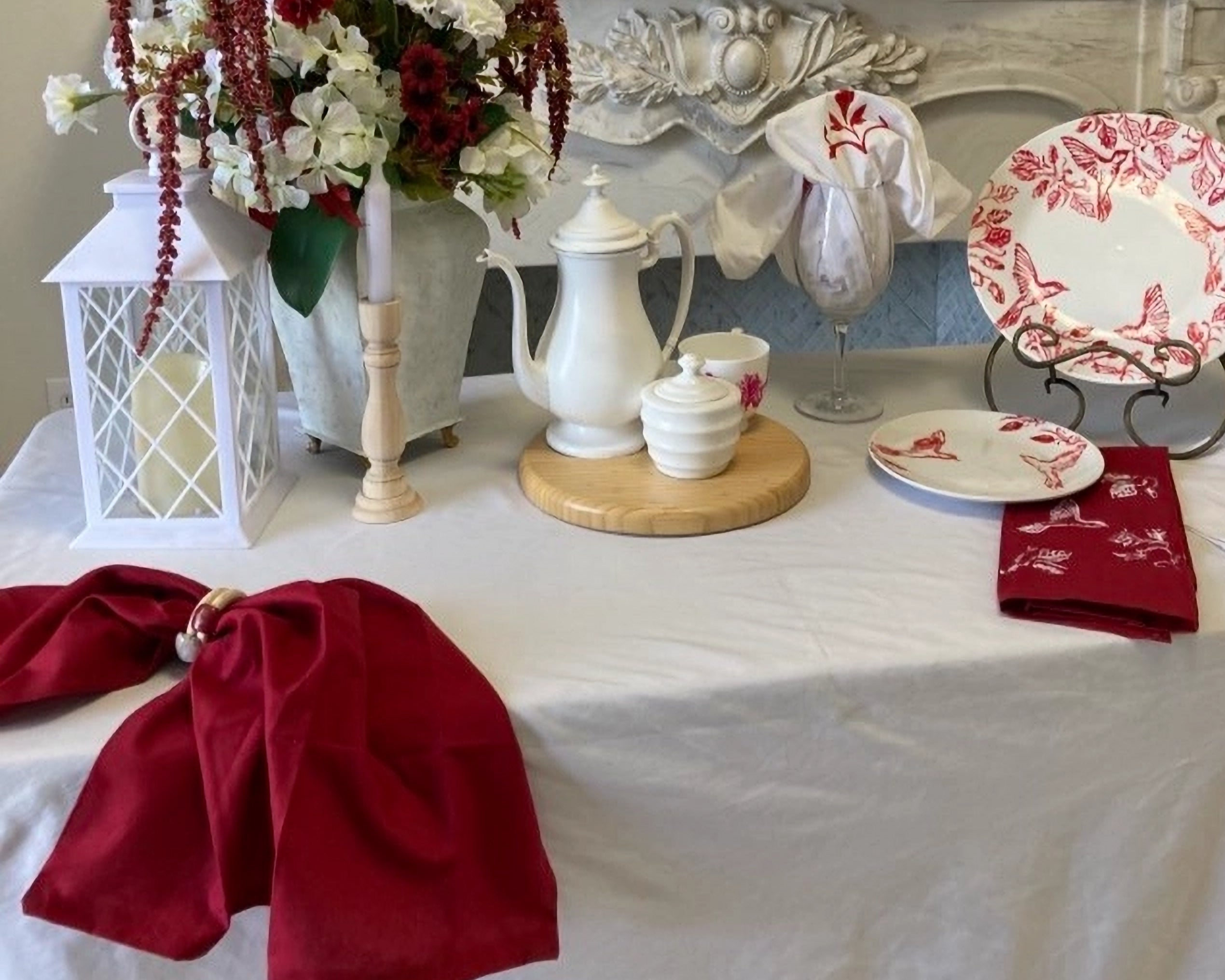 Red Songbird Garden-From "Scarlet Songbird Collection"