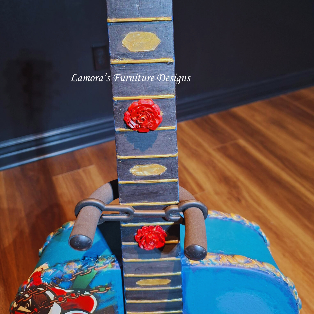 Vintage Guitar Art Piece