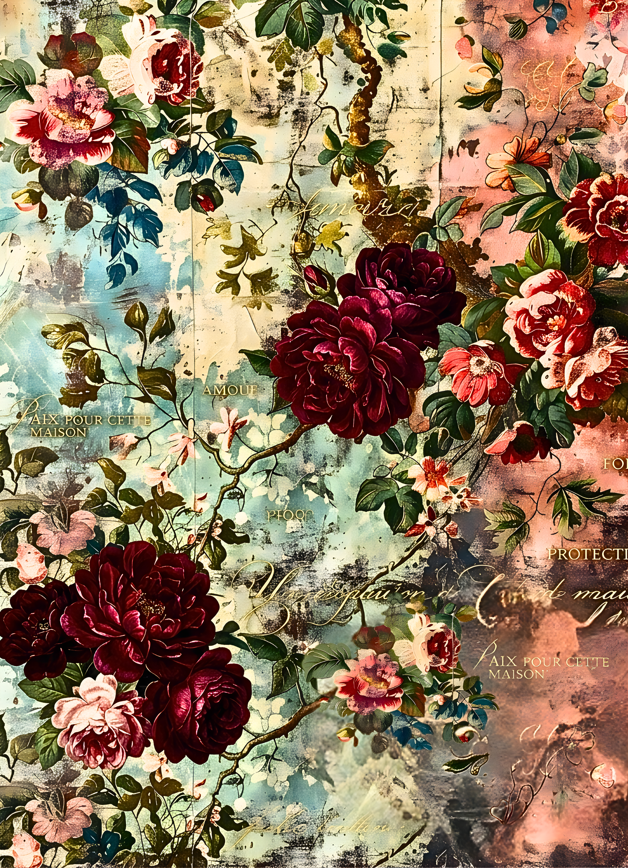 Burgundy Blooms