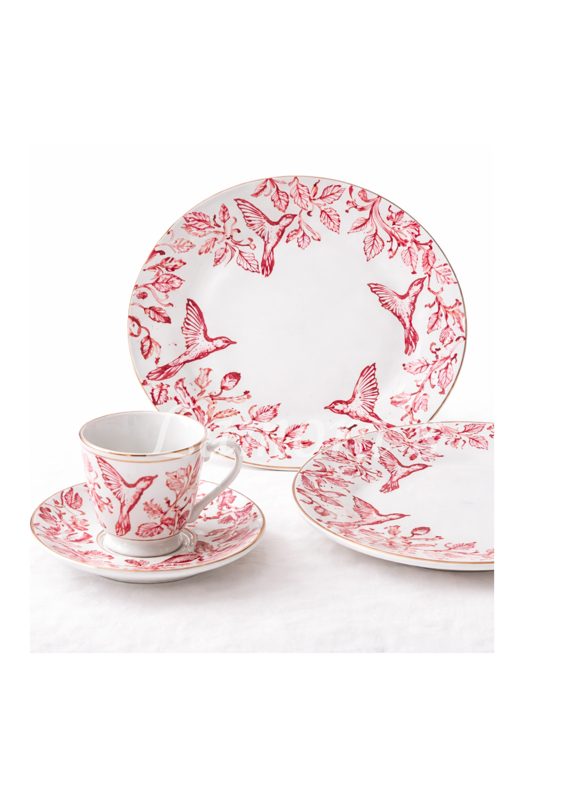 Red Songbird Garden-From "Scarlet Songbird Collection"