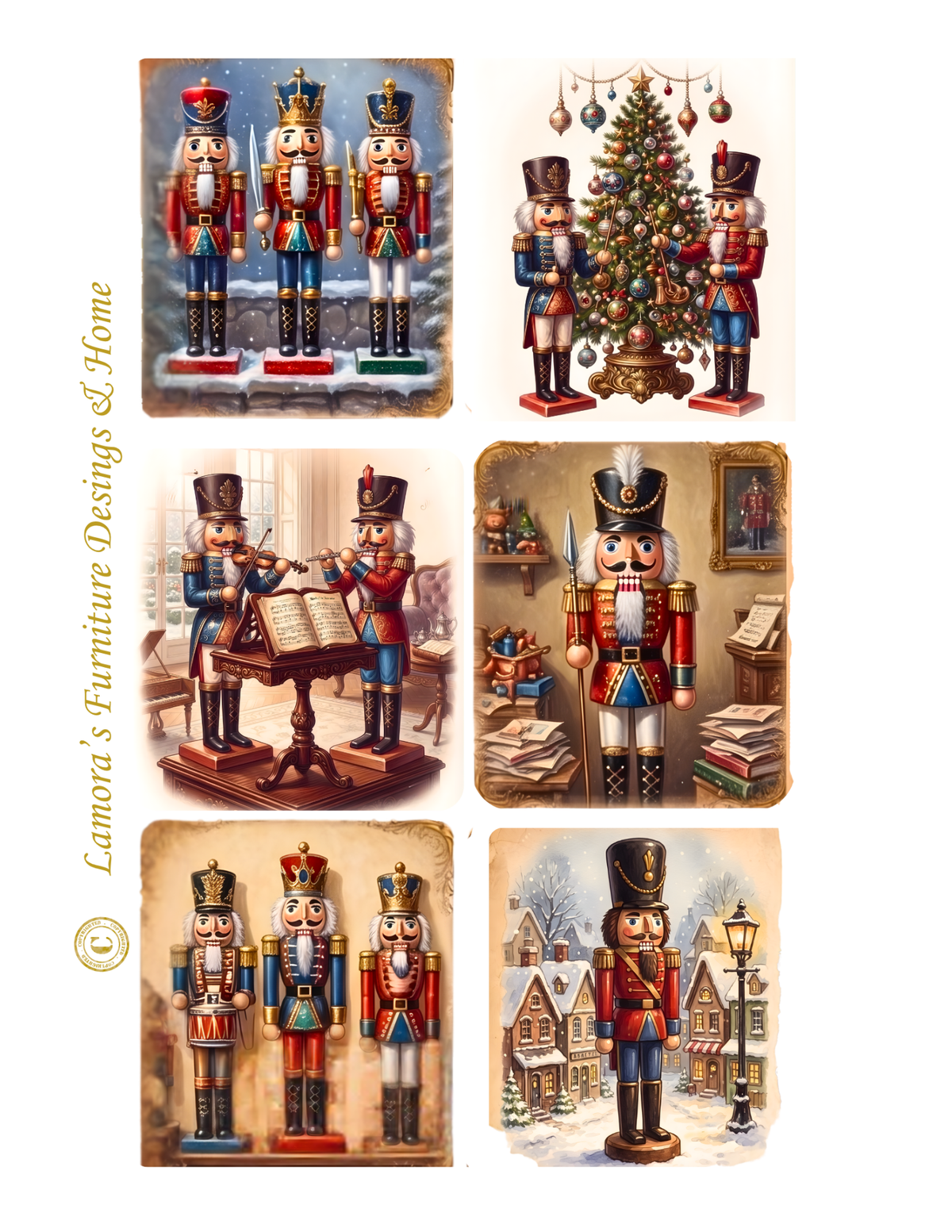 Rice Paper-Nutcracker Musicians