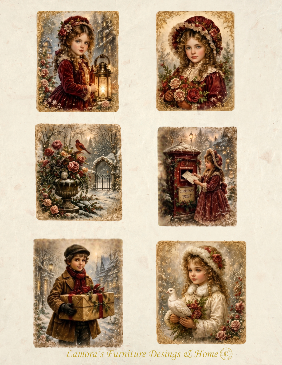 Rice Paper-Christmas in Velvet