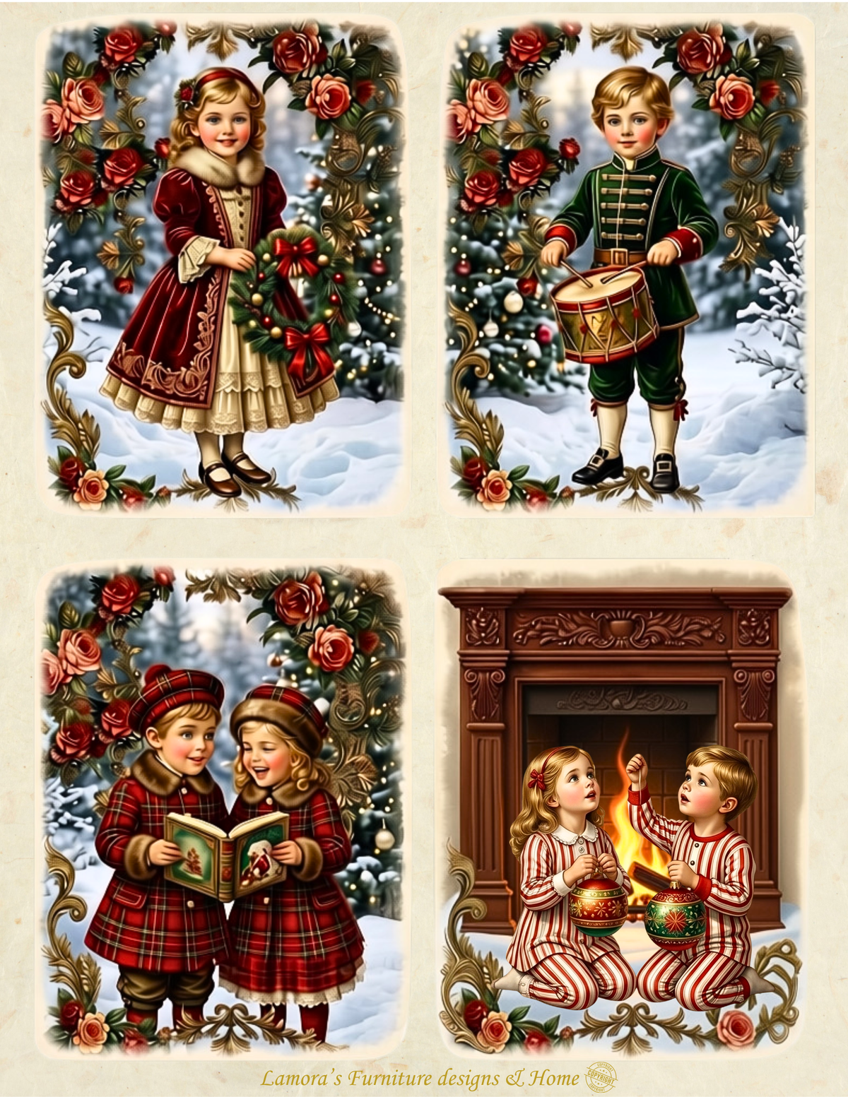 Rice Paper-The Joy of Christmas (Holiday Scene)