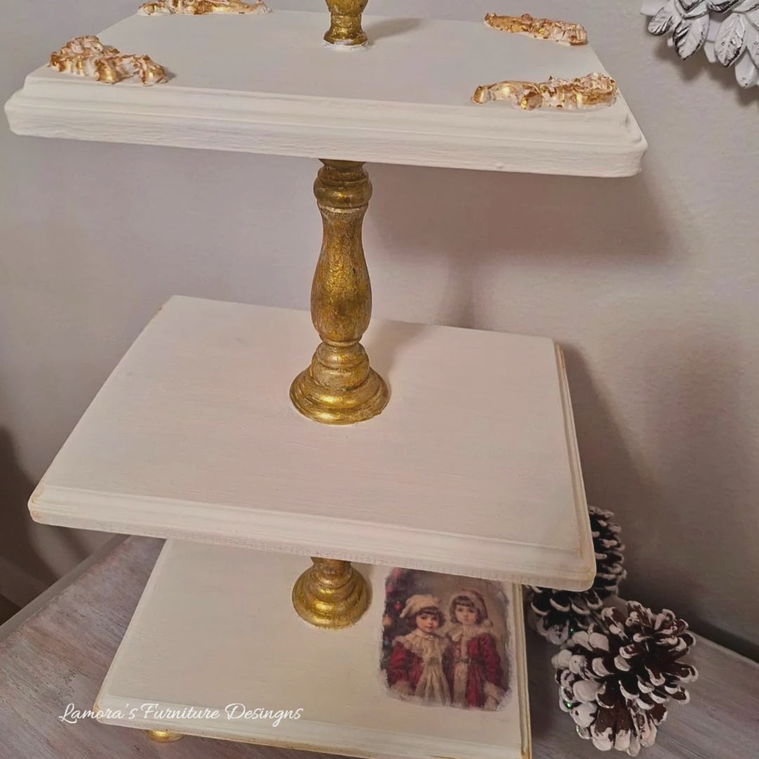 Holiday 3 tier tray